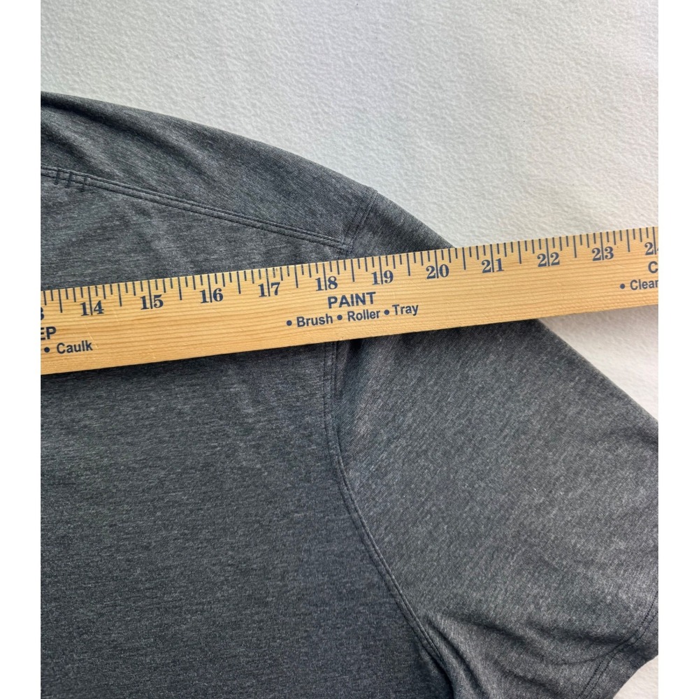 Lululemon Mens Grey Short Sleeve Polo Shirt Size XL Slim Modern Wicking‎ Light - Picture 8 of 16